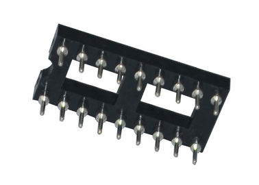 Connettore rotondo dell'intestazione del perno cilindrico dell'incavo 18P del foro 2.54mm IC 180 gradi