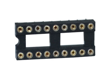 Connettore rotondo dell'intestazione del perno cilindrico dell'incavo 18P del foro 2.54mm IC 180 gradi