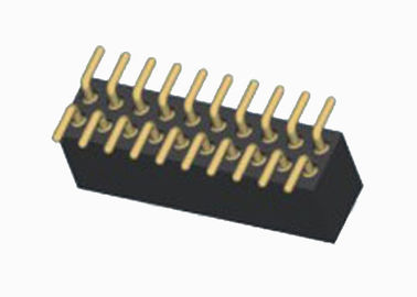 Fila doppia della femmina di Pin dell'intestazione del passo rotondo ad alta temperatura del connettore 1.27mm