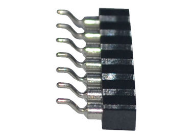 Tipo singolo orizzontale di SMT del passo di fila 2.54mm della femmina di Pin del connettore rotondo dell'intestazione