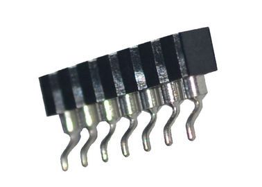 Tipo singolo orizzontale di SMT del passo di fila 2.54mm della femmina di Pin del connettore rotondo dell'intestazione