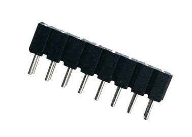 Lavorato intorno alla IMMERSIONE femminile PPS 2.54mm 180° UL94V 0 del connettore dell'intestazione di Pin