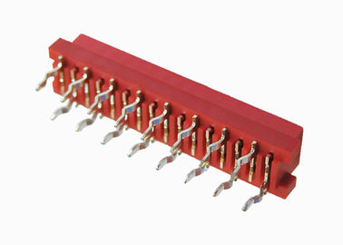 Passo femminile dell'intestazione 2.54mm di Pin dell'isolamento di PBT del connettore rosso 16 di spostamento