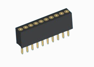 Una valutazione corrente diritta di 2 AMP del singolo di fila del PWB passo femminile dell'intestazione 1.27mm
