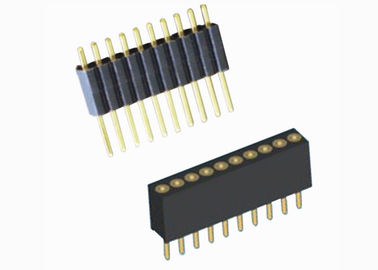 Una valutazione corrente diritta di 2 AMP del singolo di fila del PWB passo femminile dell'intestazione 1.27mm