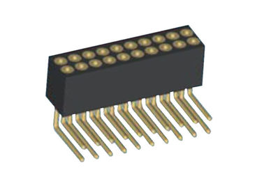 Pin femminile del connettore 20 del bordo del PWB dell'angolo retto dell'intestazione di doppia fila di 1.27mm