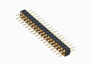 Materiale d'ottone del contatto della femmina della IMMERSIONE dei connettori del PWB di Pin dell'intestazione 2.0mm di fila doppia rotonda maschio del passo