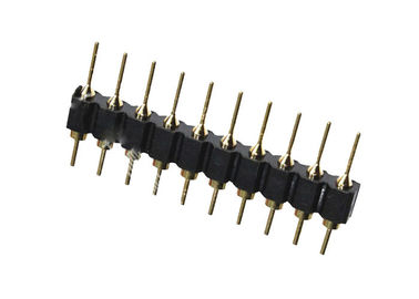 2.54mm con fila dell'intestazione di Pin del foro la singola tipo 10 connettore della IMMERSIONE da 180 gradi di Pin