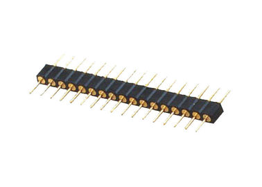 2.54mm con fila dell'intestazione di Pin del foro la singola tipo 10 connettore della IMMERSIONE da 180 gradi di Pin
