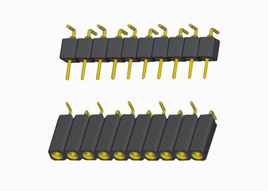 tipo maschio e femminile di singola fila della femmina di 2.54mm dell'intestazione rotonda di Pin delle intestazioni di SMT