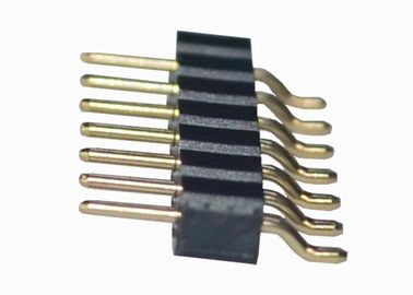 Supporto verticale SMT di Pin dell'intestazione fila maschio rotonda orizzontale 6 del connettore di singola