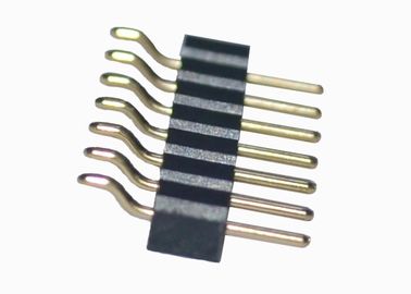 Supporto verticale SMT di Pin dell'intestazione fila maschio rotonda orizzontale 6 del connettore di singola