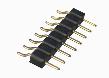 Supporto verticale SMT di Pin dell'intestazione fila maschio rotonda orizzontale 6 del connettore di singola