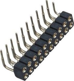 Attraverso tipo femminile dell'angolo retto di Pin del connettore 20 dell'intestazione di fila del foro il doppio