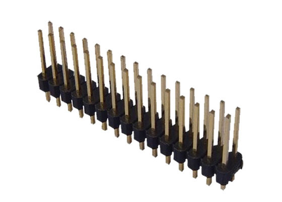30 passo maschio diritto del connettore 0.8mm dell'intestazione della IMMERSIONE di Pin Double Row