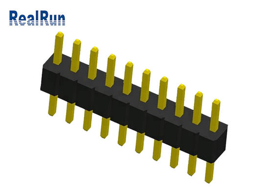 connettore dell'intestazione di fila di Pin PA6T 0.75A del passo 10 di 1.0mm singolo
