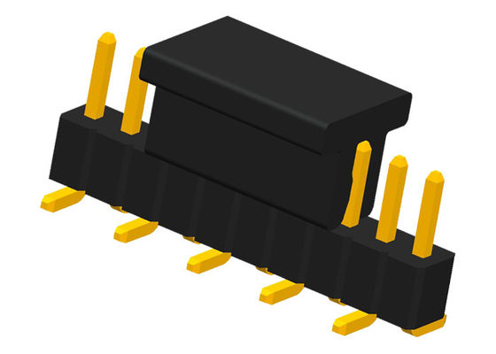 singolo Row10P connettore maschio dell'intestazione di 1.0mm 1x10 con il CAPPUCCIO