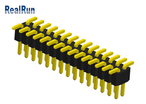 Fila doppia 2x10P SMD Pin Header Connector di PA6T 1.0mm