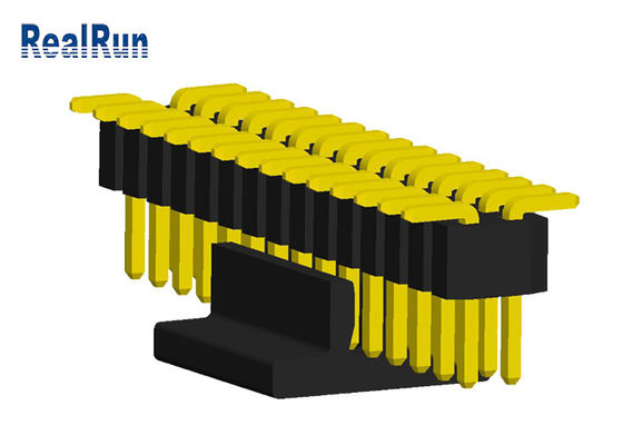 Fila doppia Pin Header del passo PA6T UL94V-0 di SMT 0.75A 1.0mm