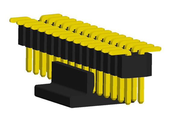 Fila doppia Pin Header del passo PA6T UL94V-0 di SMT 0.75A 1.0mm