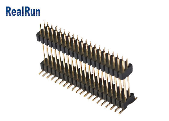 Isolante Pin Header Connector di doppio strato 40P PA6T 1.0*1.5mm