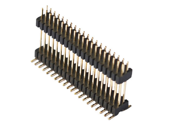 Isolante Pin Header Connector di doppio strato 40P PA6T 1.0*1.5mm