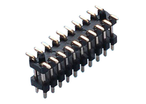 Isolante Pin Header Connector di doppio strato 40P PA6T 1.0*1.5mm
