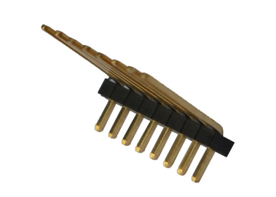 8P 90 connettore maschio 500VAC dell'intestazione di altezza di grado 1.0mm