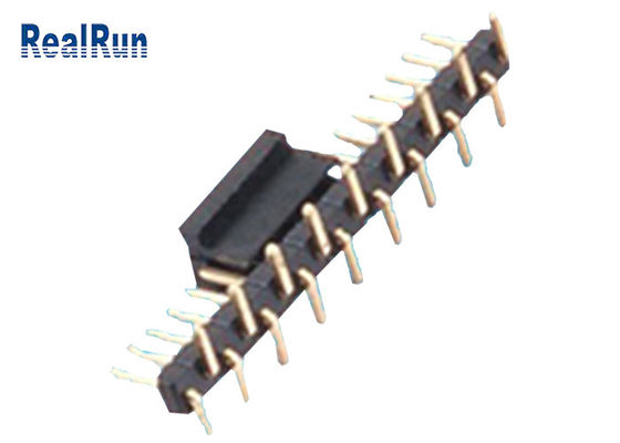 Connettore maschio UL94V-0 dell'intestazione di singolo verticale di fila 18P PA6T 1.27mm