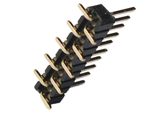 10pin singolo connettore maschio dell'intestazione di fila 500VAC PA6T SMD
