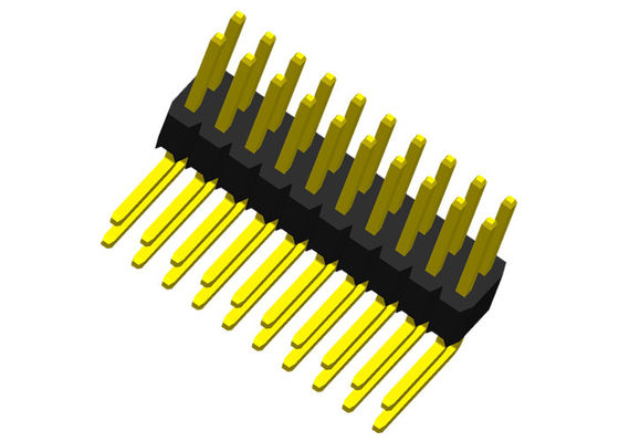 Angolo retto 1.27mm UL94V-0 tramite il connettore PA6T del PWB del foro