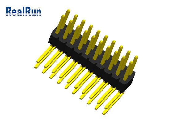 Angolo retto 1.27mm UL94V-0 tramite il connettore PA6T del PWB del foro