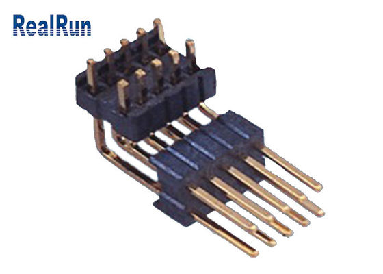 Passo doppio ad angolo retto di Pin Header 1.27mm di fila di 500VAC 40P