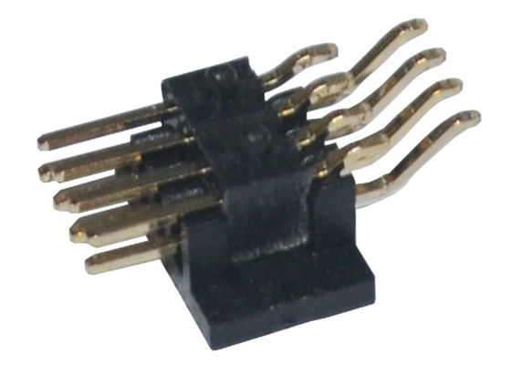 1.27mm SMT ad angolo retto PA6T Pin Header placcato oro 500VAC