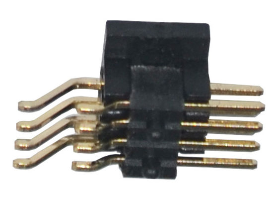 1.27mm SMT ad angolo retto PA6T Pin Header placcato oro 500VAC