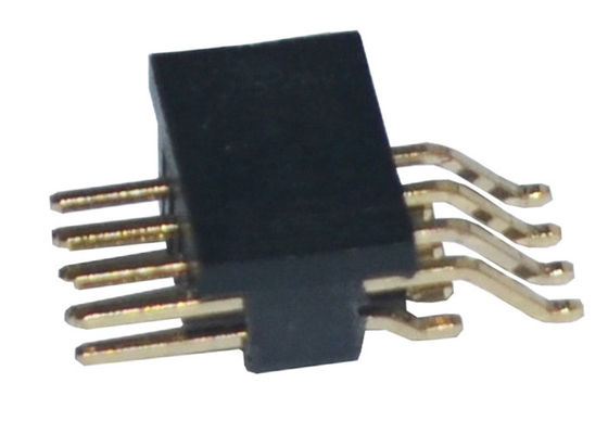 1.27mm SMT ad angolo retto PA6T Pin Header placcato oro 500VAC