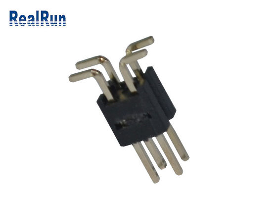 Passo nero PA6T 12 Pin Pcb Connector Dual Row di 2.0mm