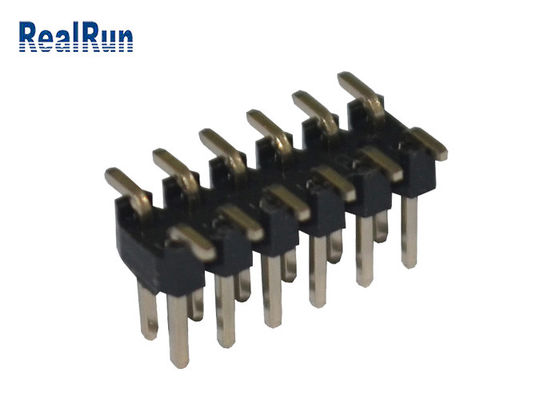 Passo nero PA6T 12 Pin Pcb Connector Dual Row di 2.0mm