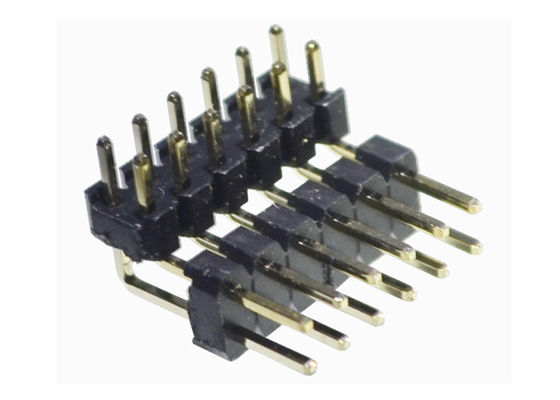 Passo ad angolo retto di plastica 2A di PBT PA6T Pin Header 2.0mm