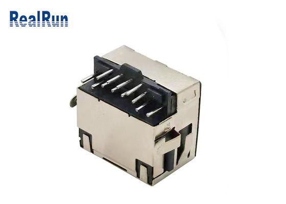 Connettore Jack 500VAC del bronzo fosforoso RJ45 di LCP UL94V-0 con lo schermo