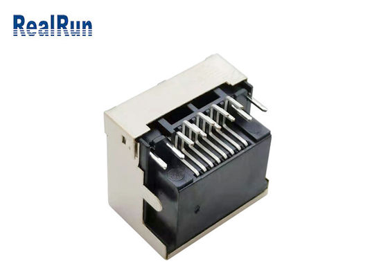 Luce modulare 1.5A del PWB 8pin RJ45 Jack Connector Right Angle With LED