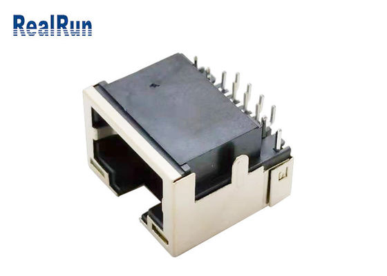 Luce modulare 1.5A del PWB 8pin RJ45 Jack Connector Right Angle With LED