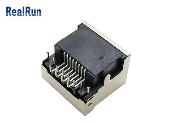 Luce modulare 1.5A del PWB 8pin RJ45 Jack Connector Right Angle With LED