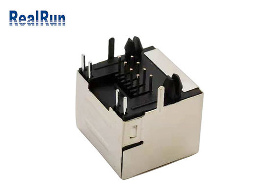 Fermaglio modulare RJ45 PBT di PA46 8P8C con lo schermo del metallo