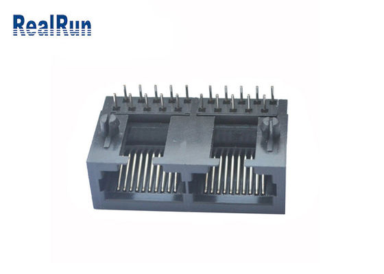 Fermaglio modulare del PWB Jack PBT Rj45 di destra di 10P10C RJ45