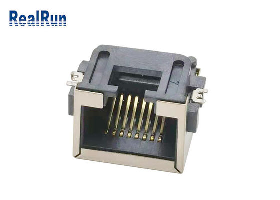 Incavo LCP UL94V-0 del connettore di Shell 1000VAC SMT 8pin Rj45 del metallo
