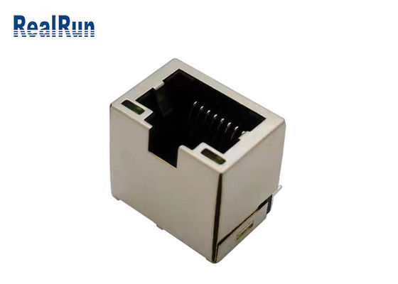 PA46 1 lega di rame del connettore del PWB del porto Rj45 Jack modulare RJ45