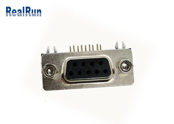 Pin ad angolo retto del Dott 9 di VGA del connettore dell'isolante D di 1000VAC PBT sotto
