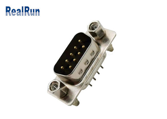 Connettore PBT di Pin ISO9001 D del maschio 1A 9 di DP sotto un VGA da 180 gradi