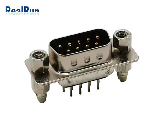 Connettore PBT di Pin ISO9001 D del maschio 1A 9 di DP sotto un VGA da 180 gradi